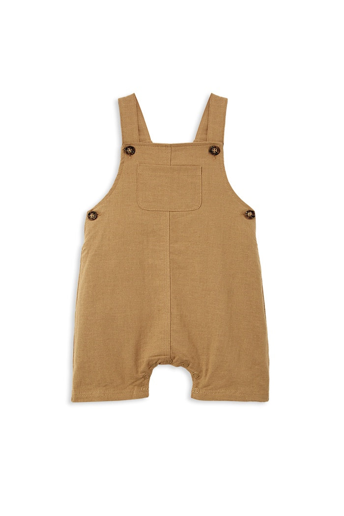 Honey Linen Overalls