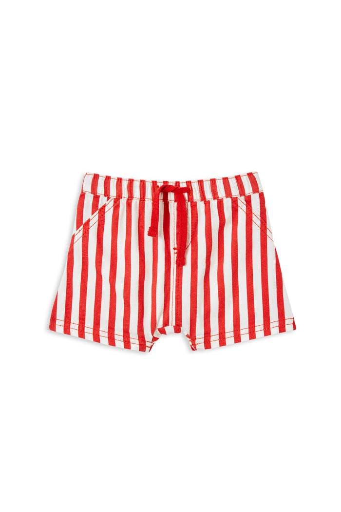 Red Stripe Baby Short