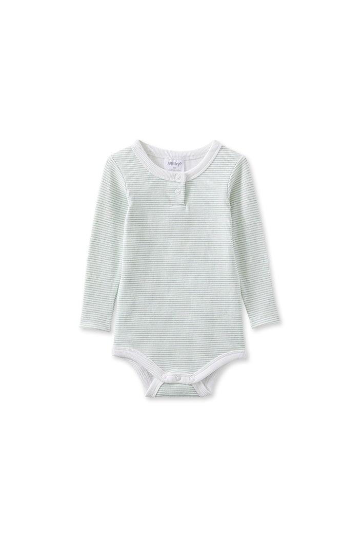 Milky Green Stripe Bubbysuit