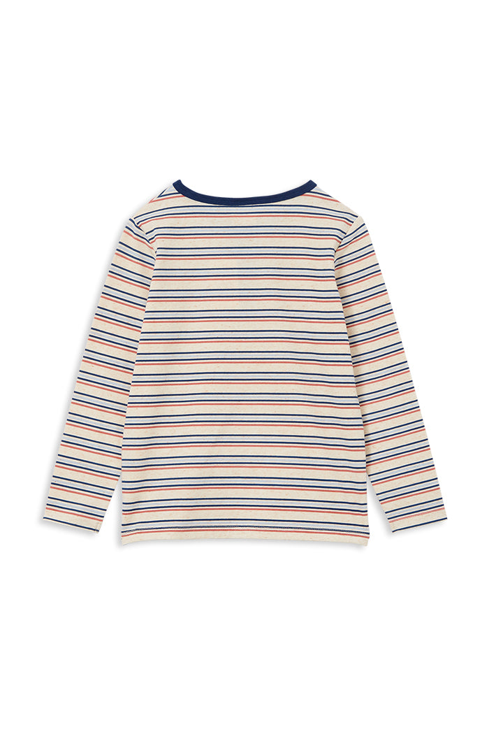 Natural Stripe Henley W24