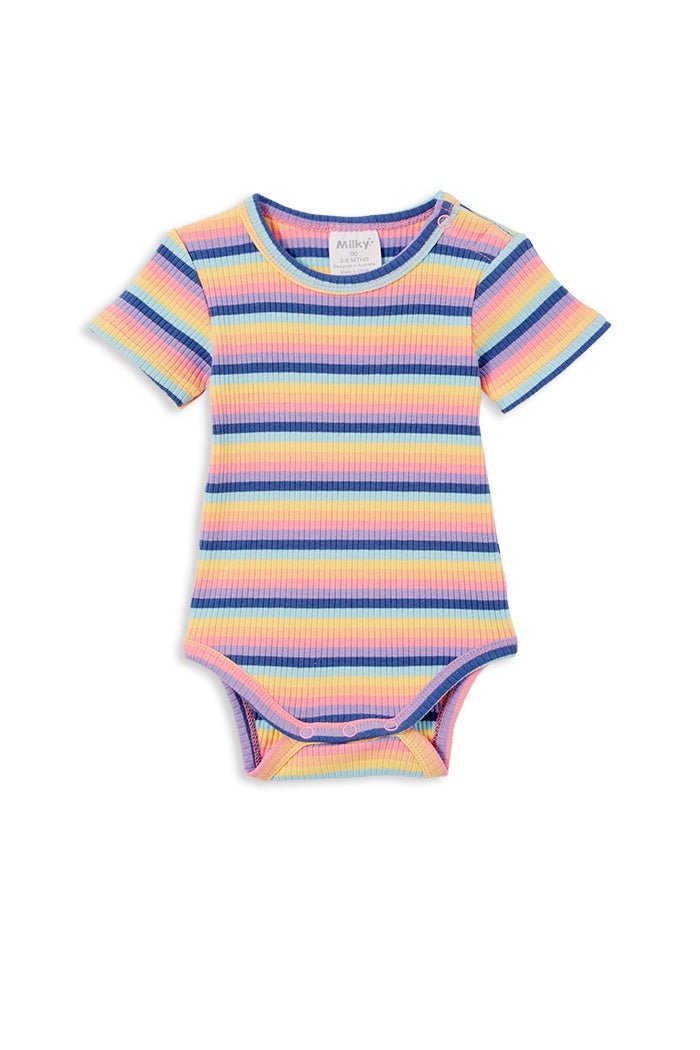 Multi Stripe Rib Bubbysuit