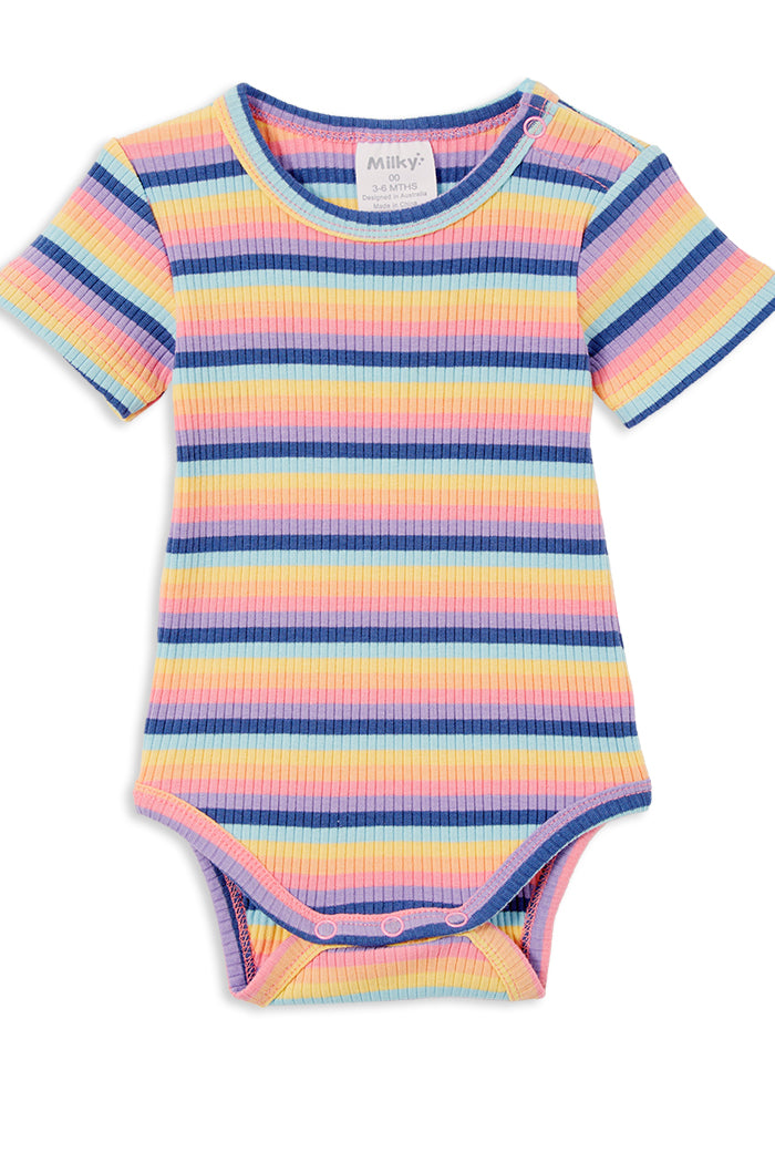 Multi Stripe Rib Bubbysuit