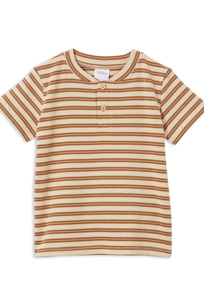 Natural Stripe Henley