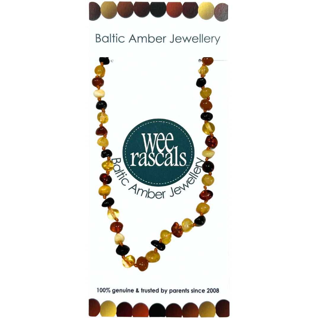 Amber Beads | Child Necklace | Multi