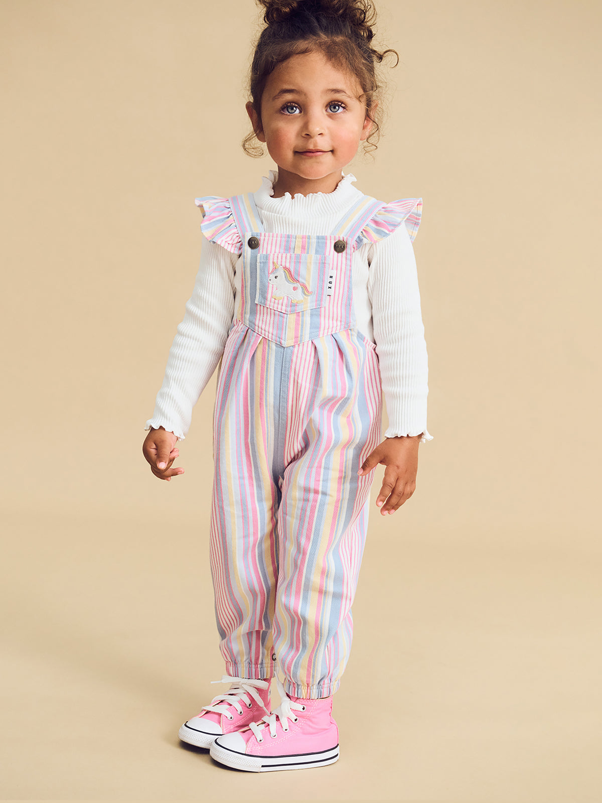 Rainbow Stripe Overall