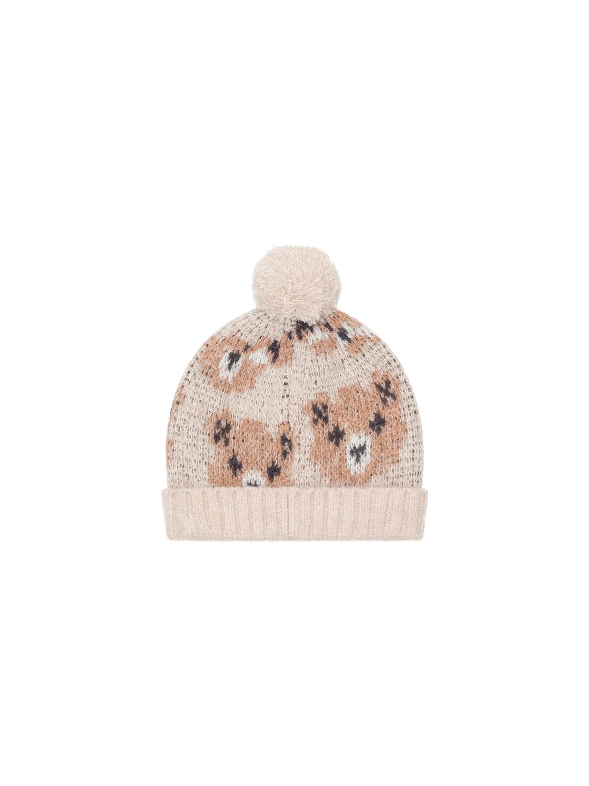 Ecru Huxbear Knit Beanie