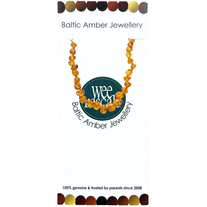 Amber Beads | Infant Anklet | Honey