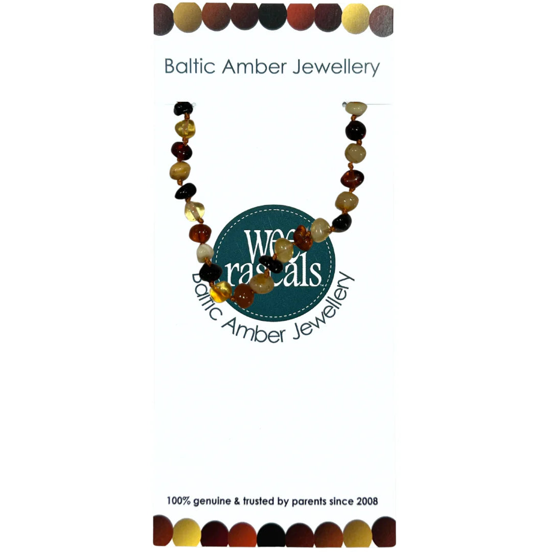 Amber Beads | Infant Anklet | Multi