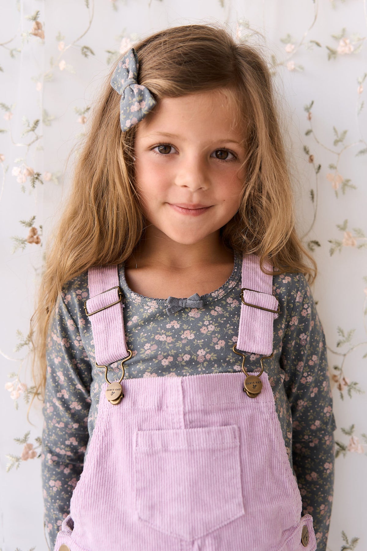 Jordie Cord Overall | Lilac Blush