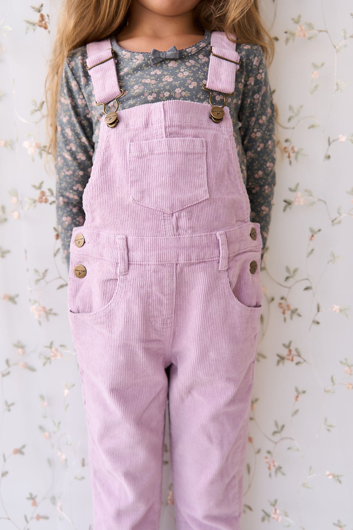 Jordie Cord Overall | Lilac Blush