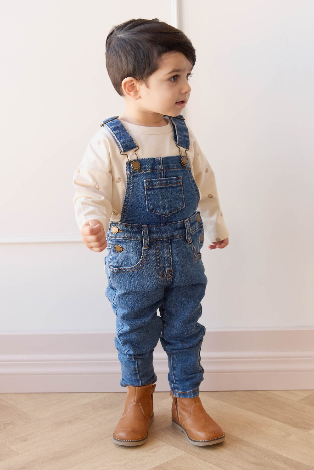 Jordie Overall | Mid Wash Denim