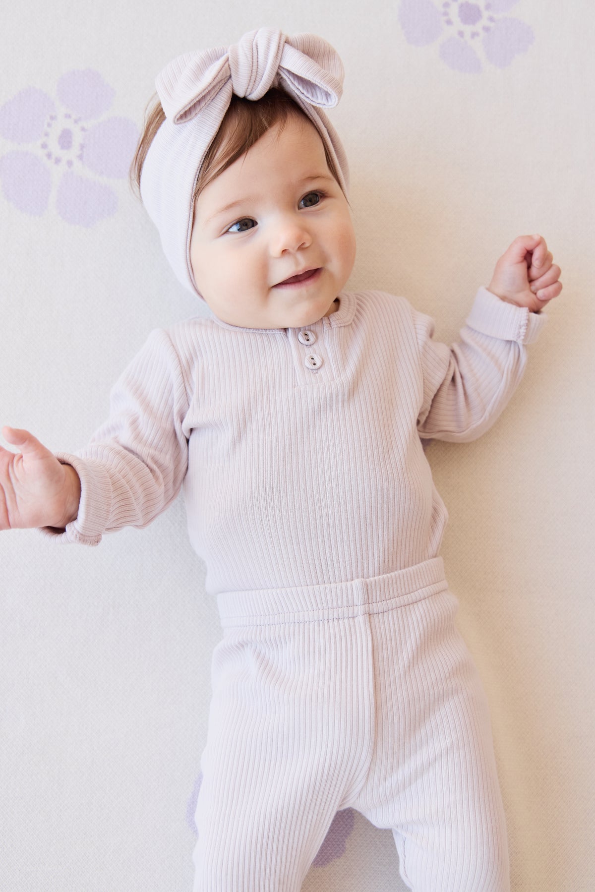 Organic Cotton Modal Long Sleeve Bodysuit | Luna