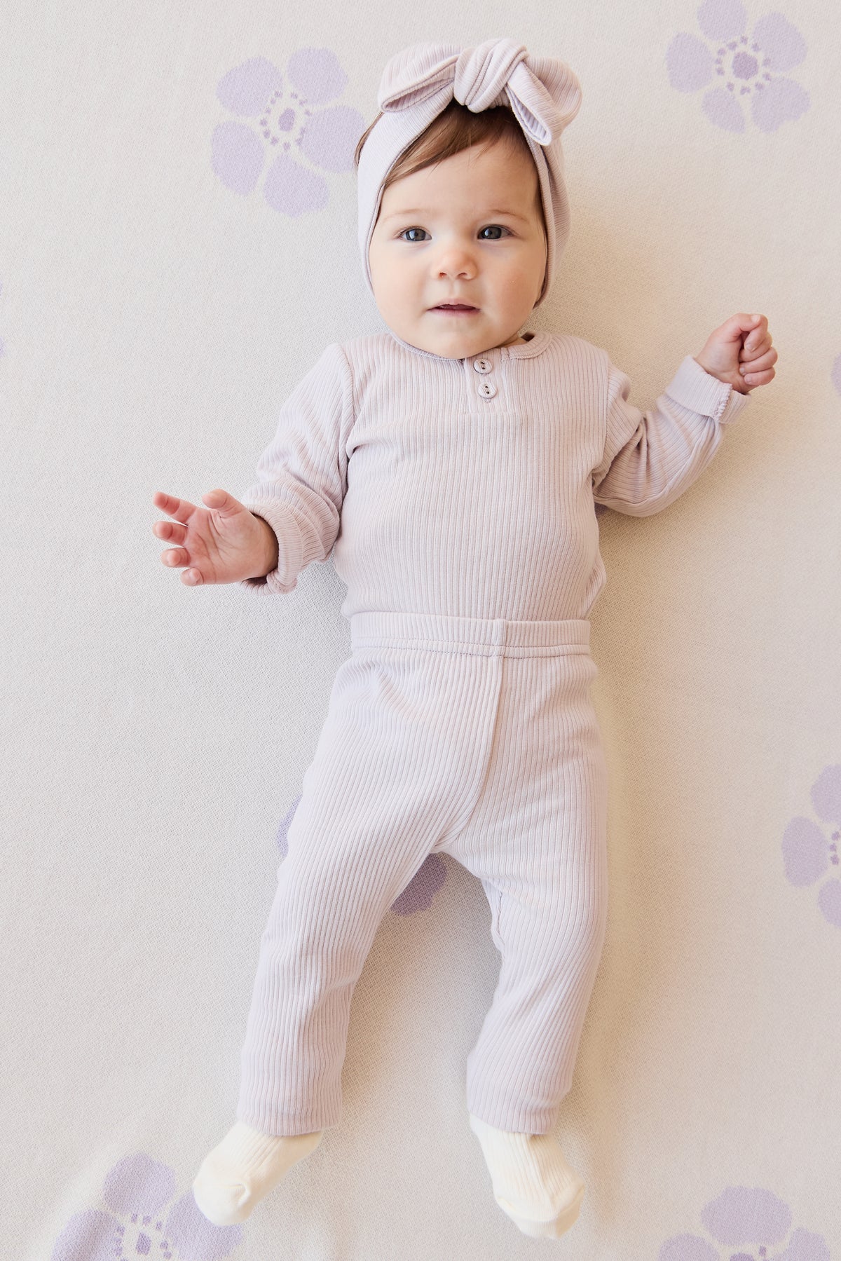 Organic Cotton Modal Long Sleeve Bodysuit | Luna