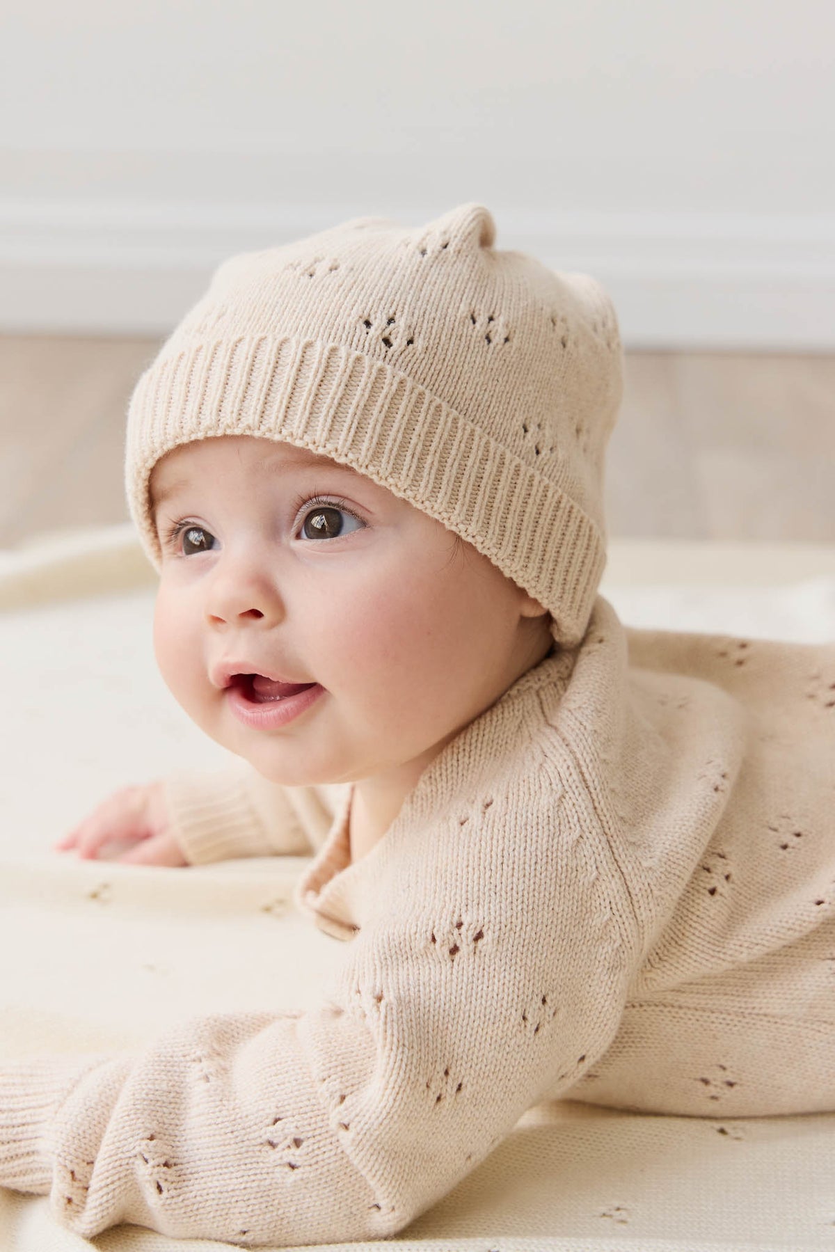 Alette Beanie | Light Oatmeal Marle