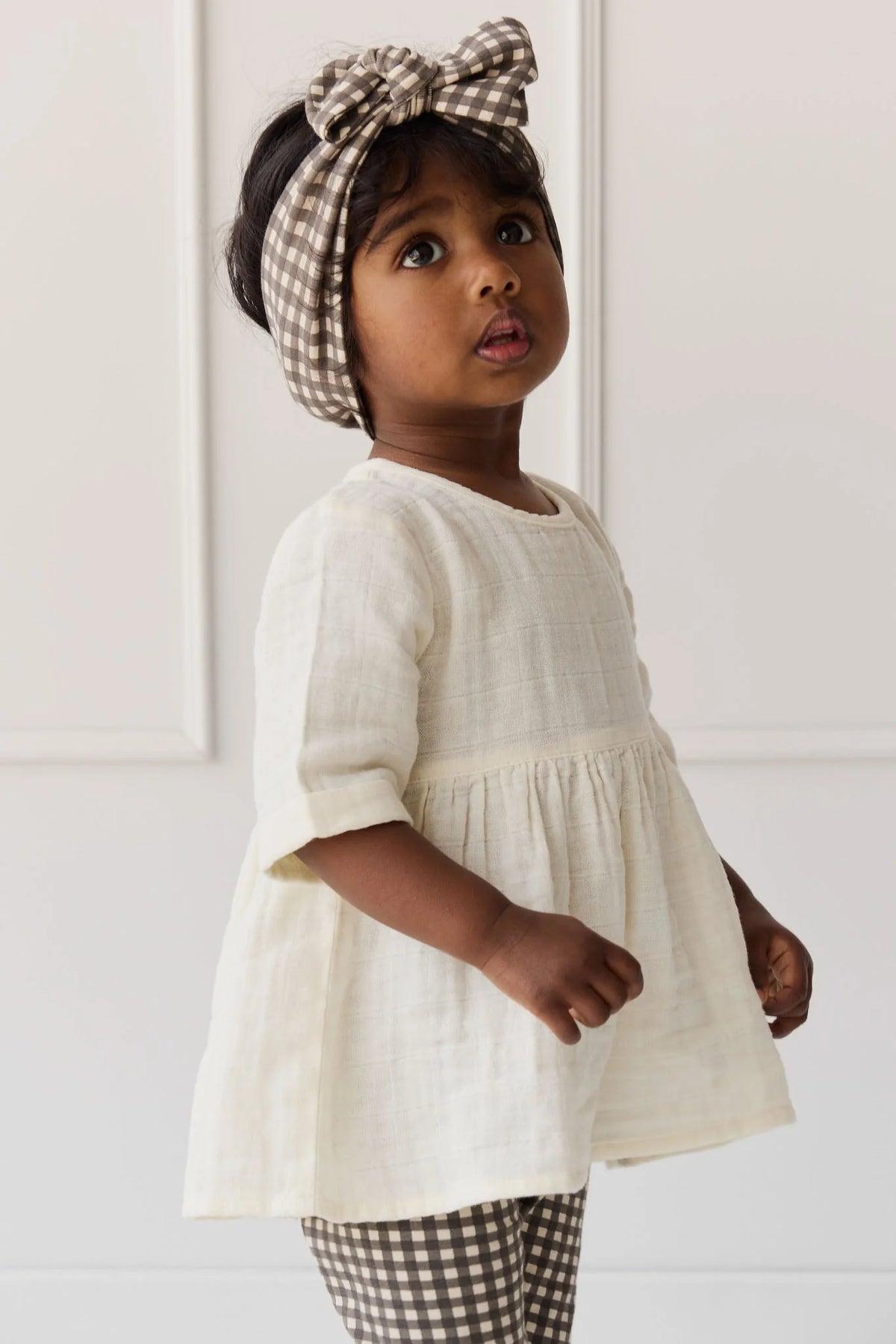 Organic Cotton Muslin Estelle Top | Parchment