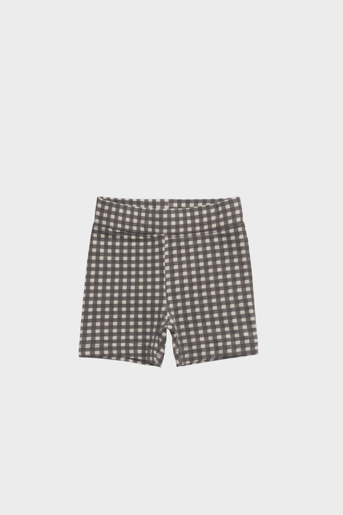 Organic Cotton Everyday Bike Short | Mini Gingham Bistre