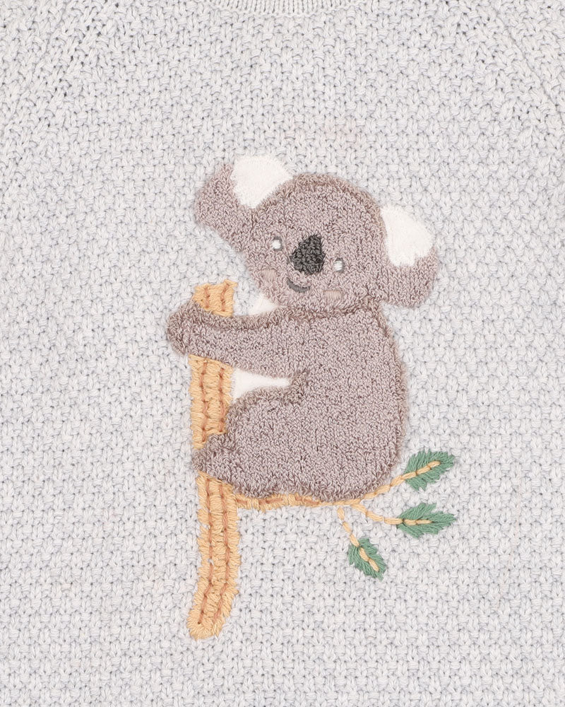 Bailey Koala Knitted Romper