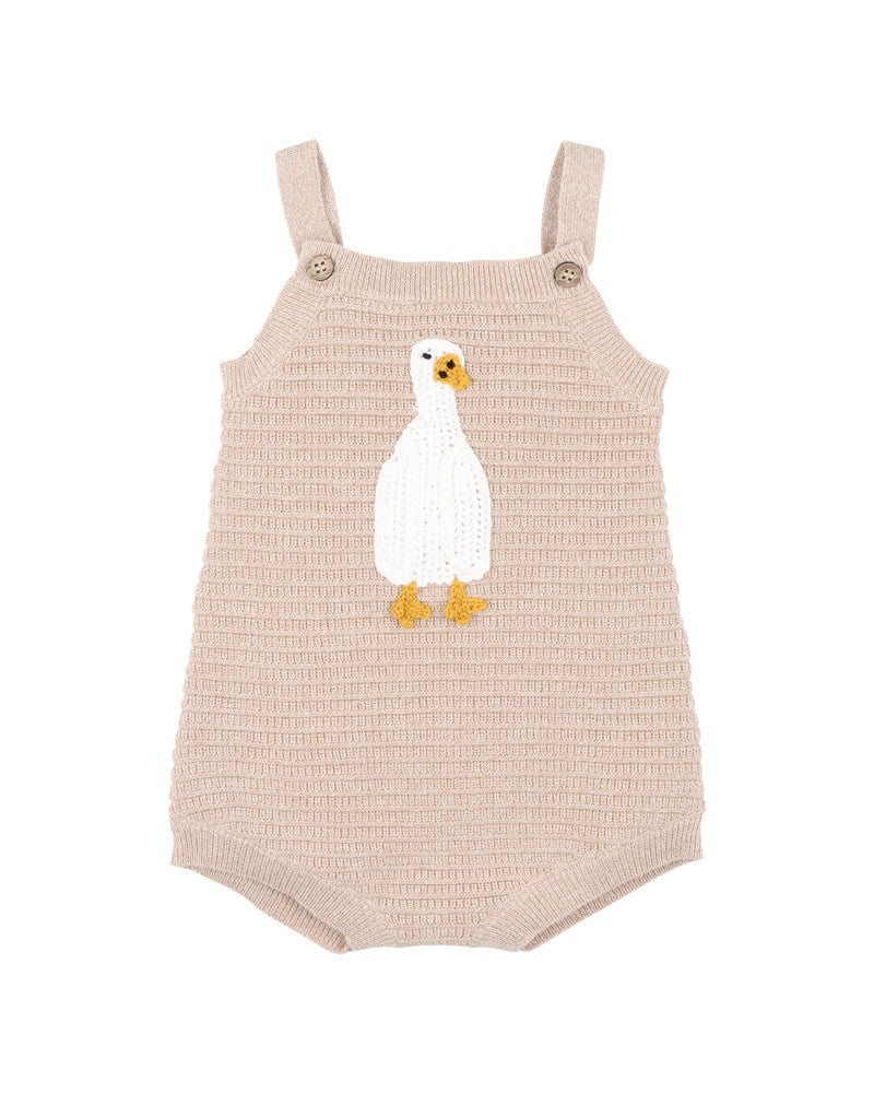 Chester Crochet Duck Knitted Bodysuit