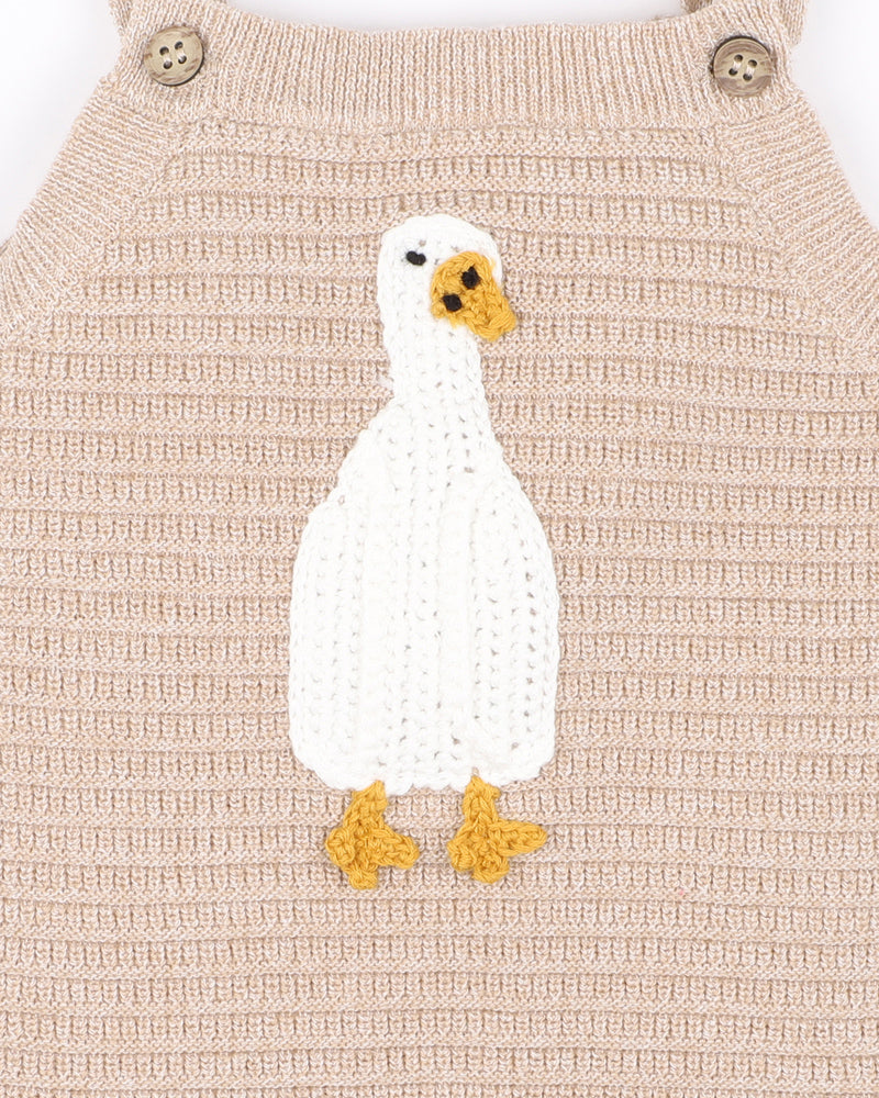 Chester Crochet Duck Knitted Bodysuit