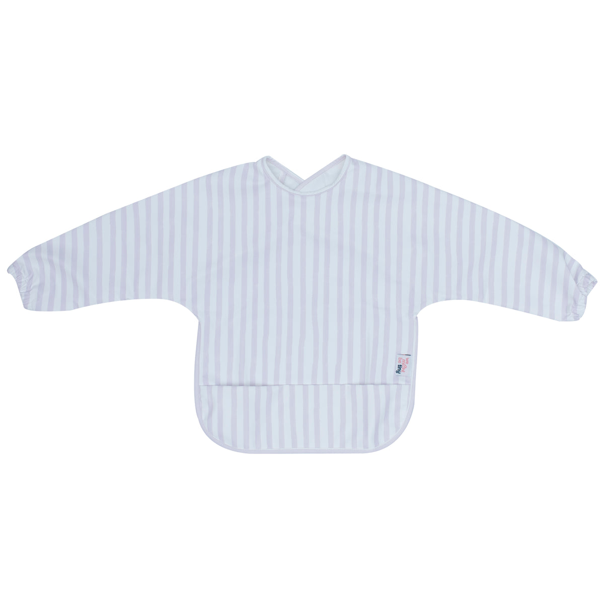 Messie Smock Bib | Lilac Stripe