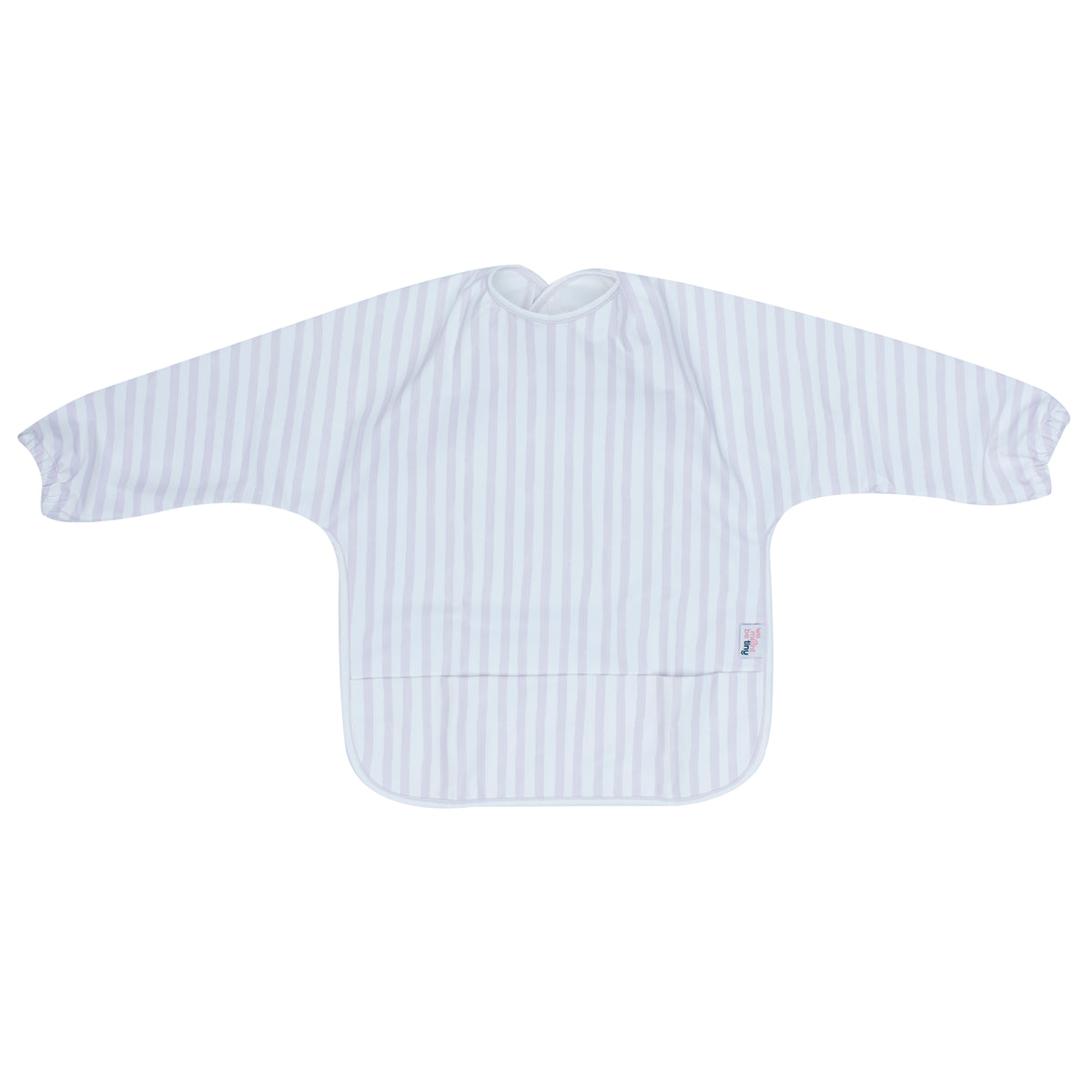 Messie Smock Bib | Lilac Stripe