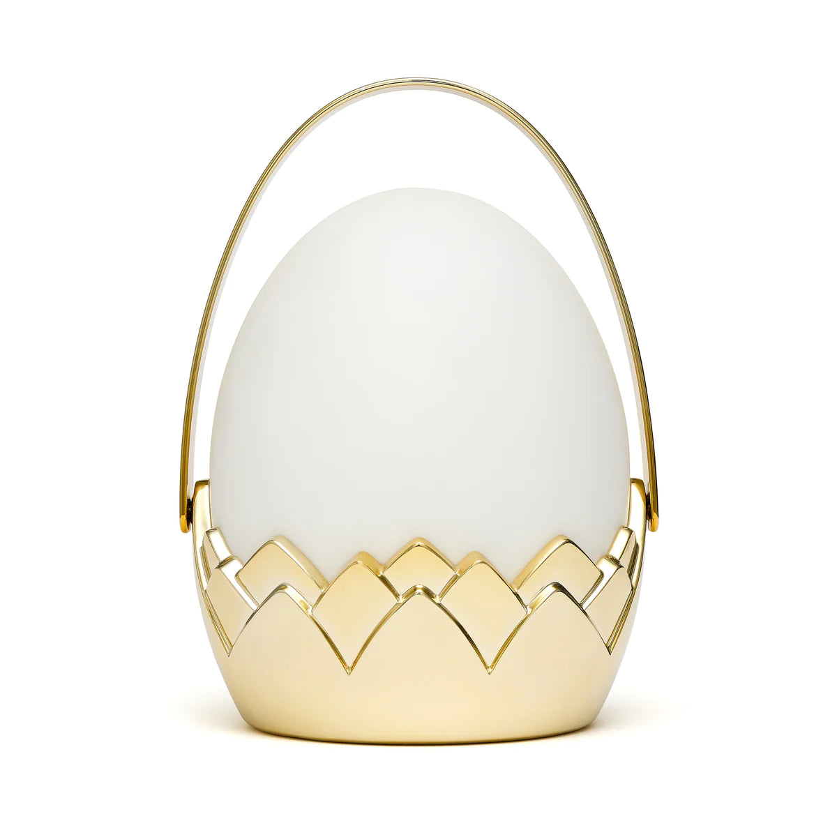 Dragon Egg Lantern | White &amp; Gold