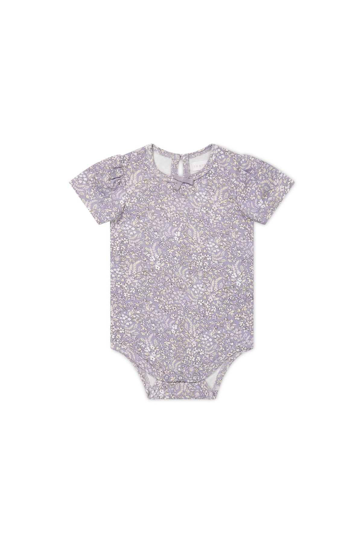 Organic Cotton Cap Sleeve Bodysuit | April Lilac