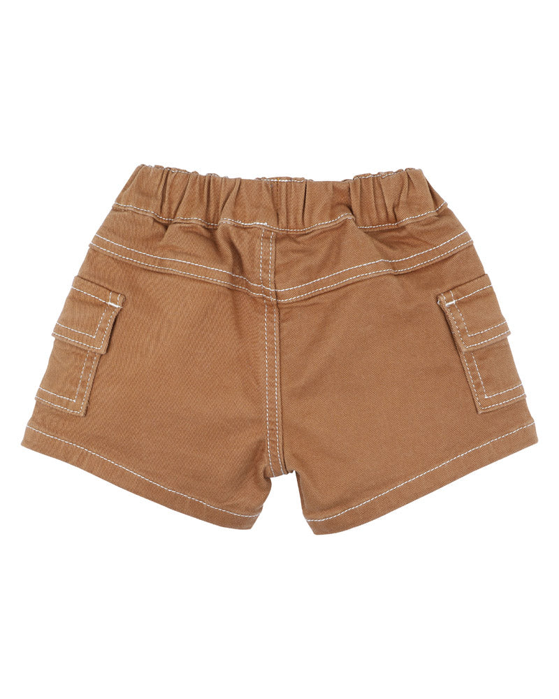 Caramel Patch Pocket Shorts