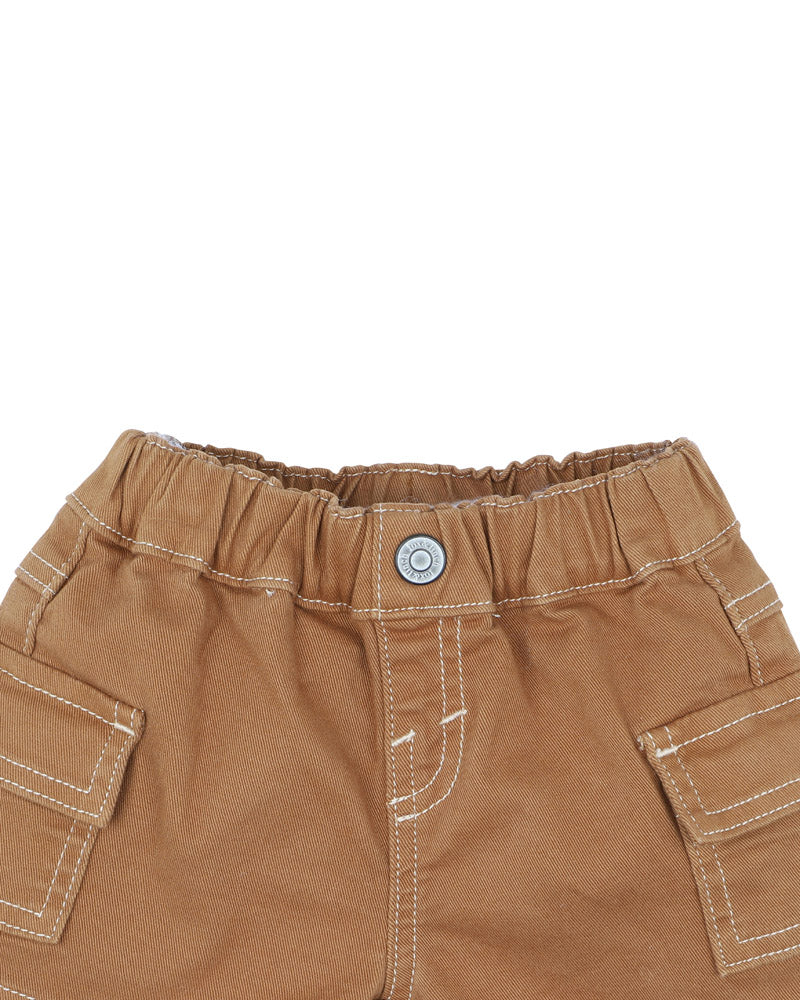 Caramel Patch Pocket Shorts