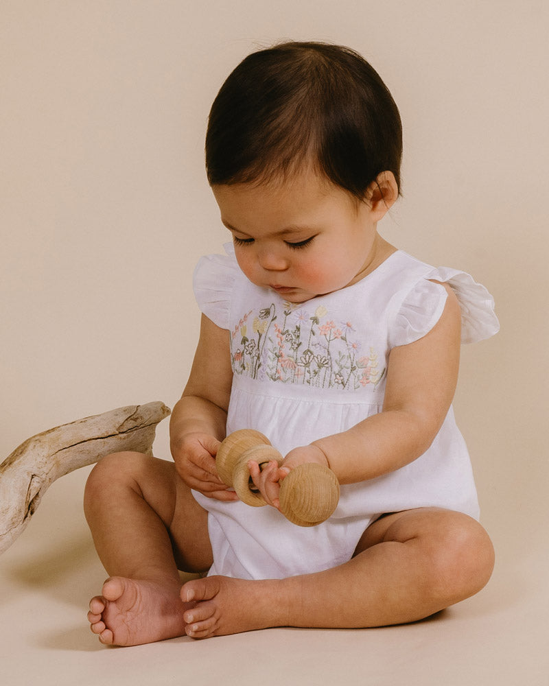 Florence Hand Embroidered Romper