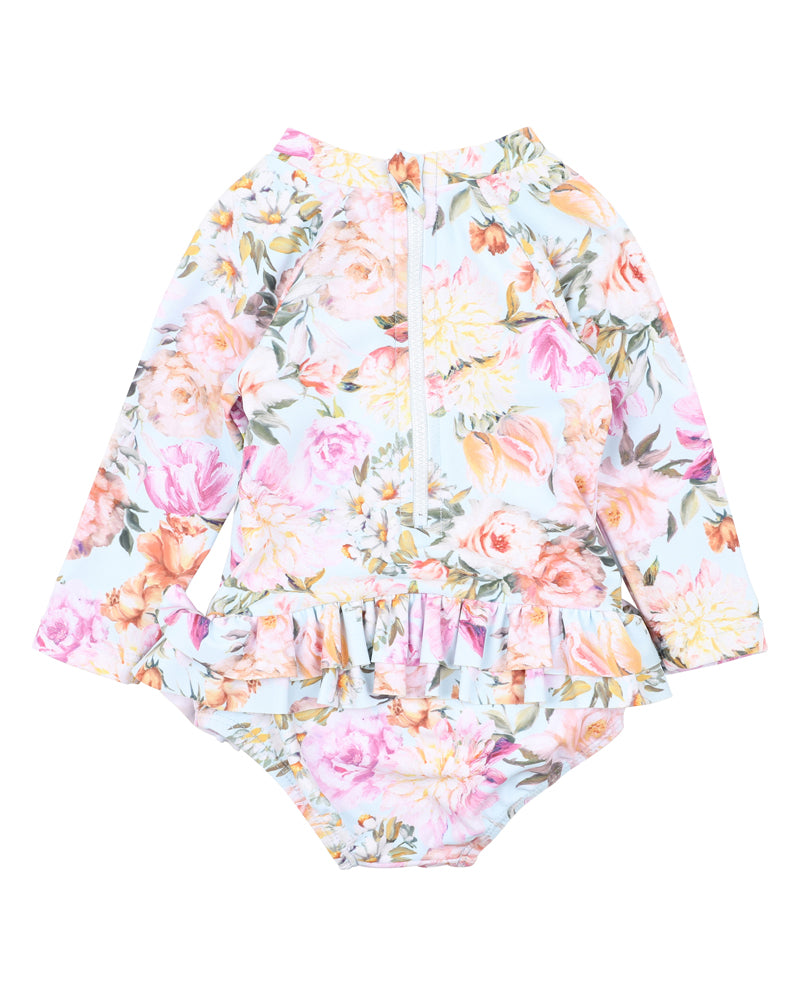 Evelyn Print LS Sunsuit