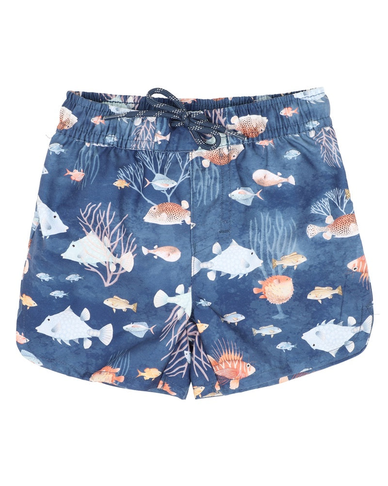 Aiden Blue Print Boardshorts