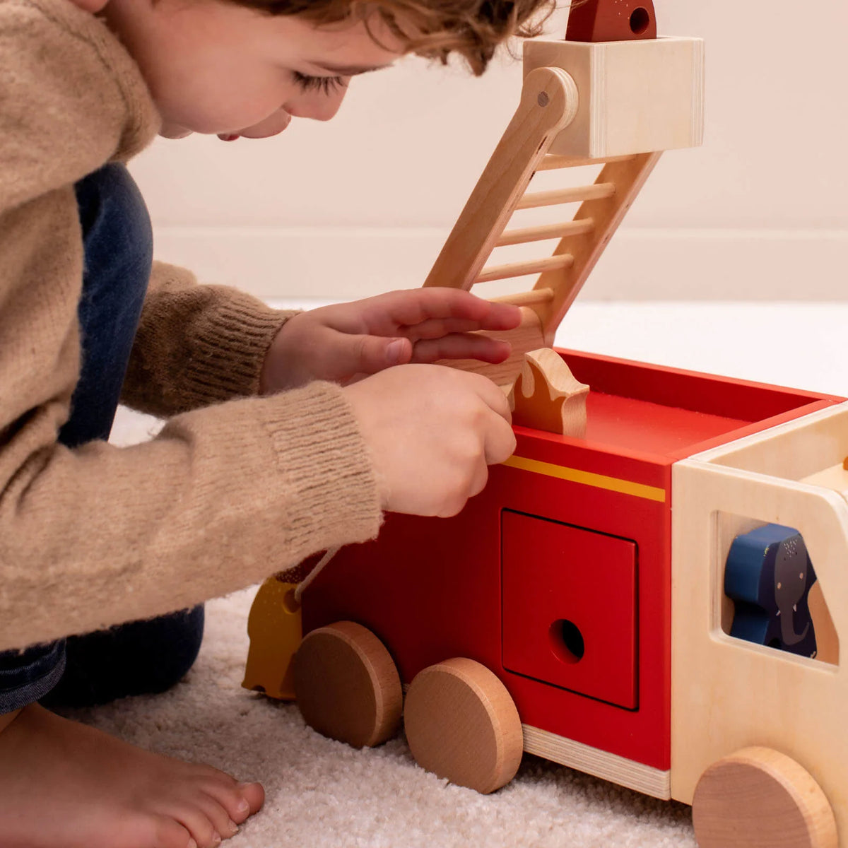 Wooden Fire Truck