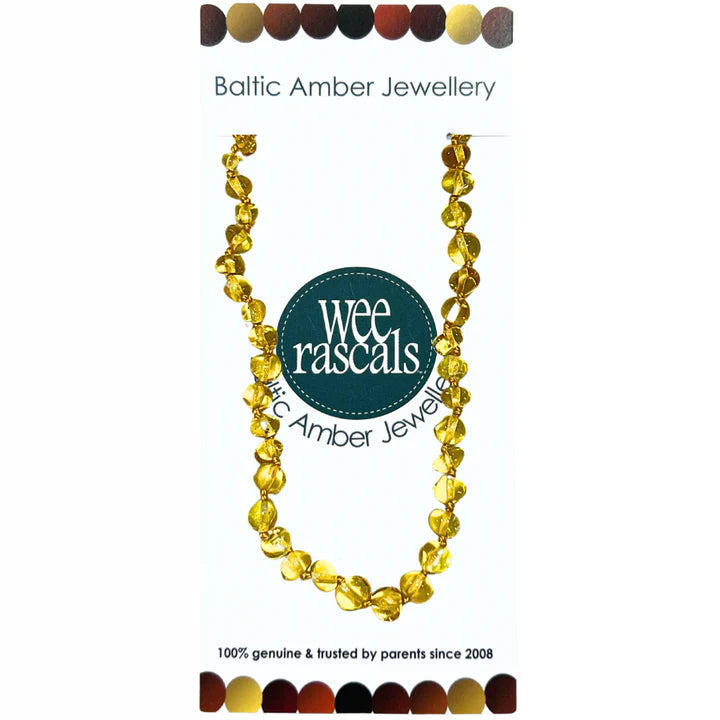 Amber Beads | Infant Necklace | Lemon