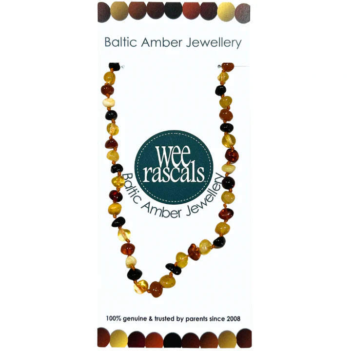 Amber Beads | Infant Necklace | Multi