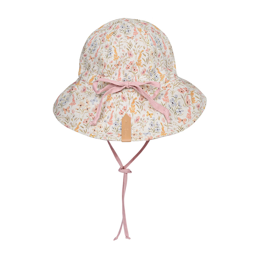 &#39;Wanderer&#39; Girls Panelled Bucket Sun Hat | Paris / Rosa