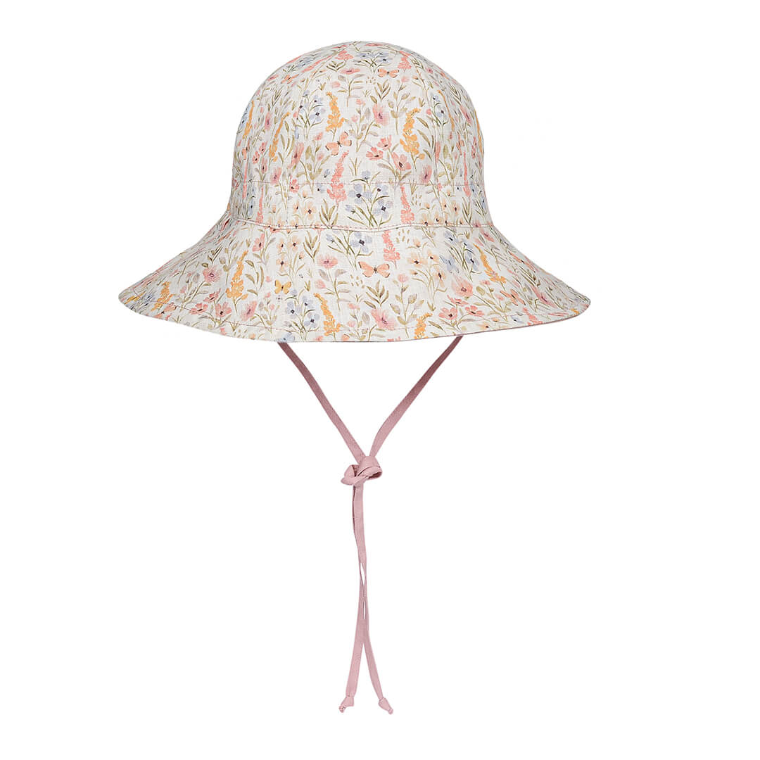 &#39;Wanderer&#39; Girls Panelled Bucket Sun Hat | Paris / Rosa