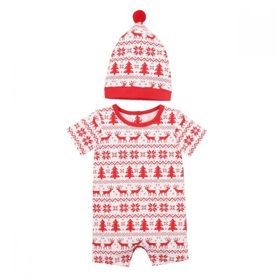 Fairisle Romper &amp; Hat