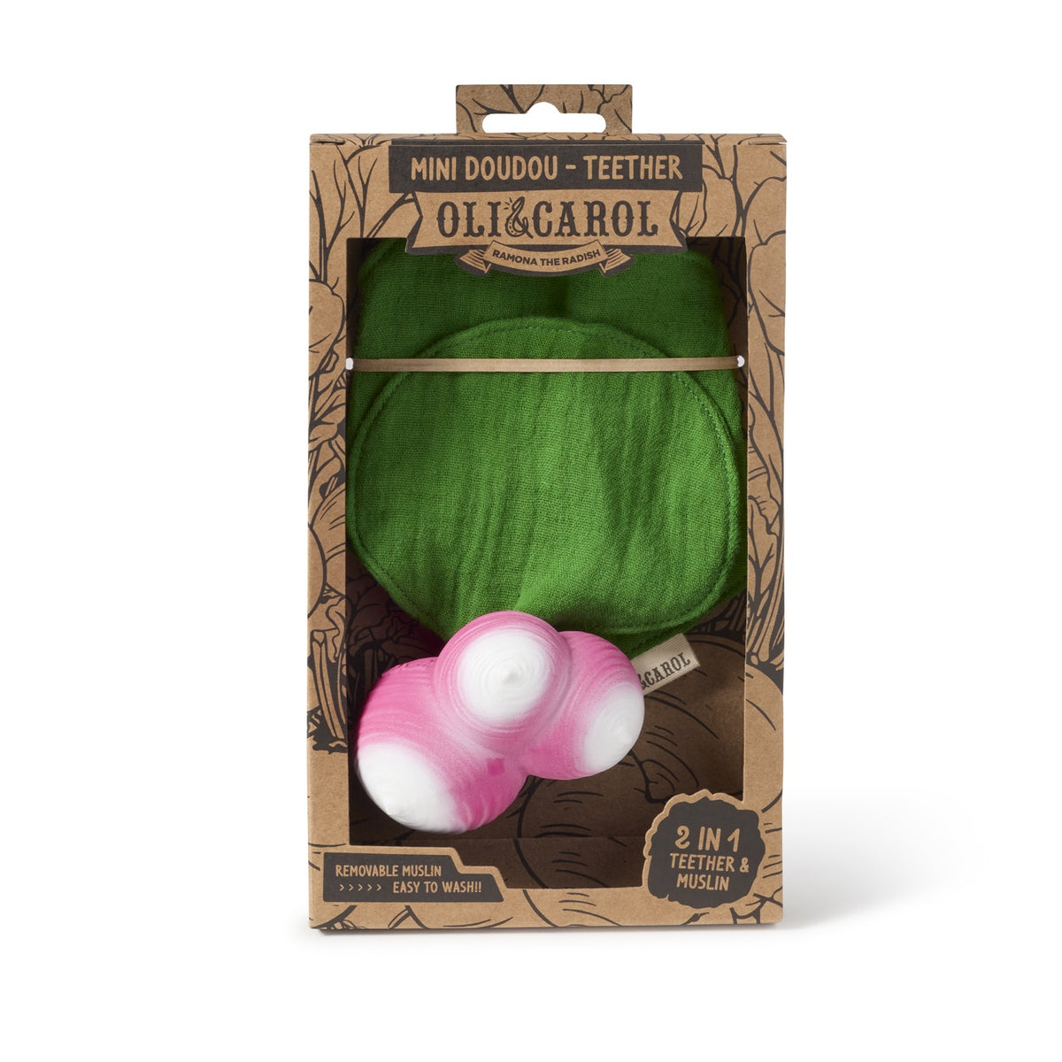 Ramona the Radish Mini Doudou Teether